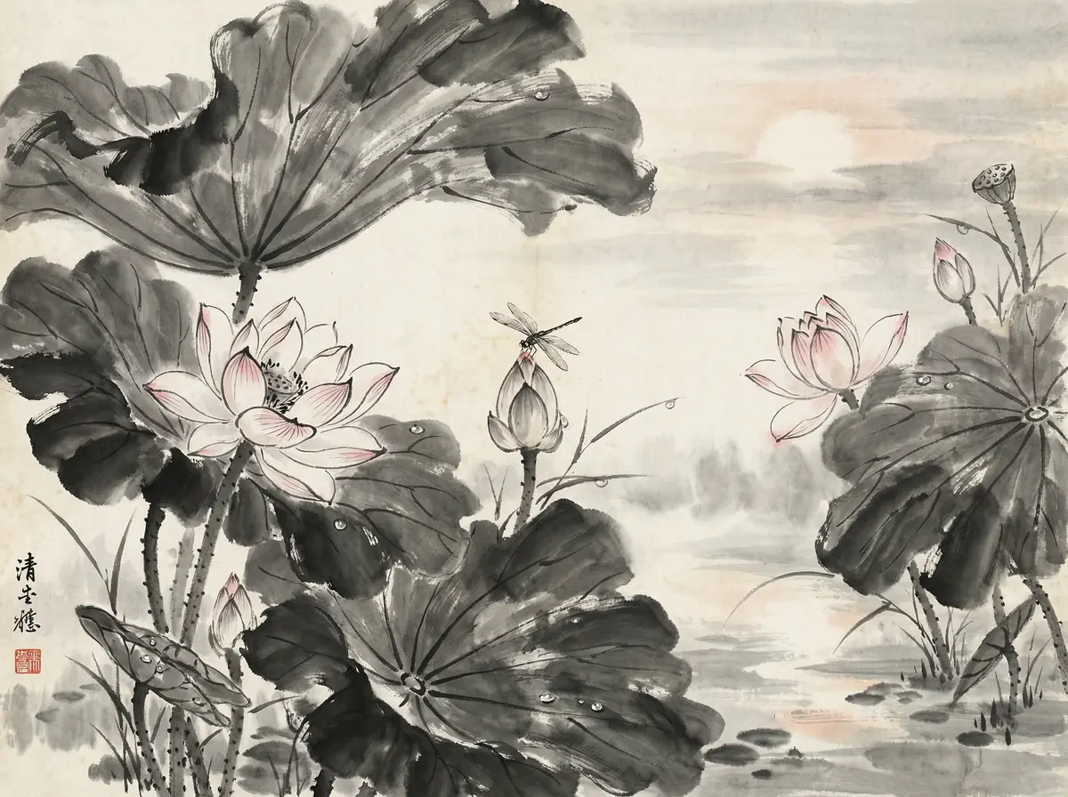 澳门娱乐城旅行家专栏莲花池水墨画